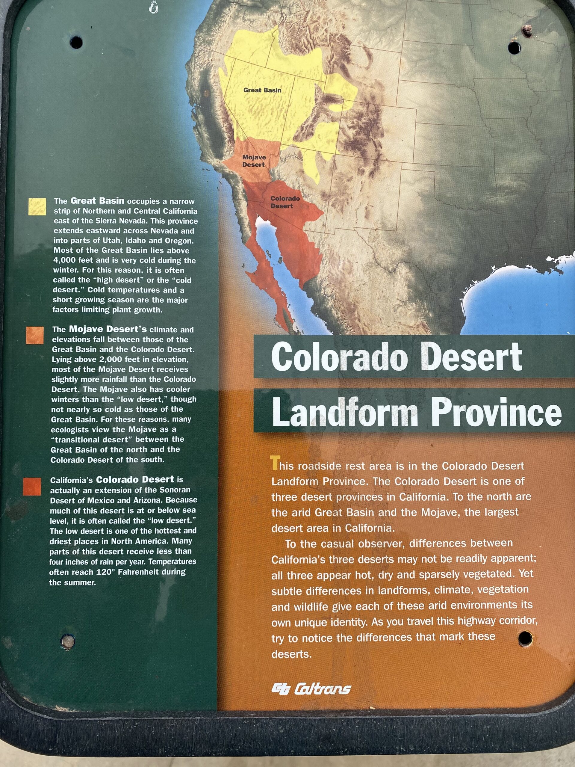 Colorado Desert Landform Province